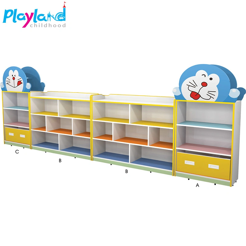 Daycare Center Furniture Log Wooden Cabinet Furniture for School