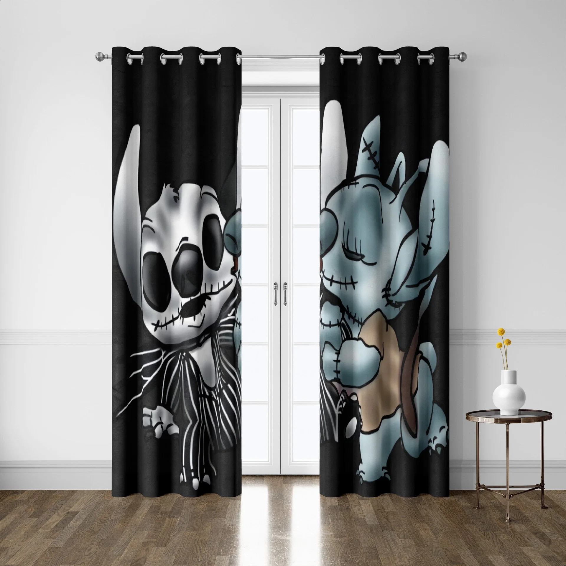 Digital Printing Curtain, No Punching Installation, Blackout Cloth, Simple Small Window Blackout