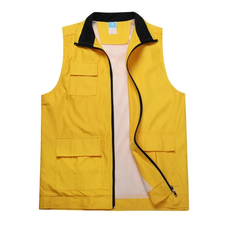 Polyester Composite Multi-Pocket Zipped Vest