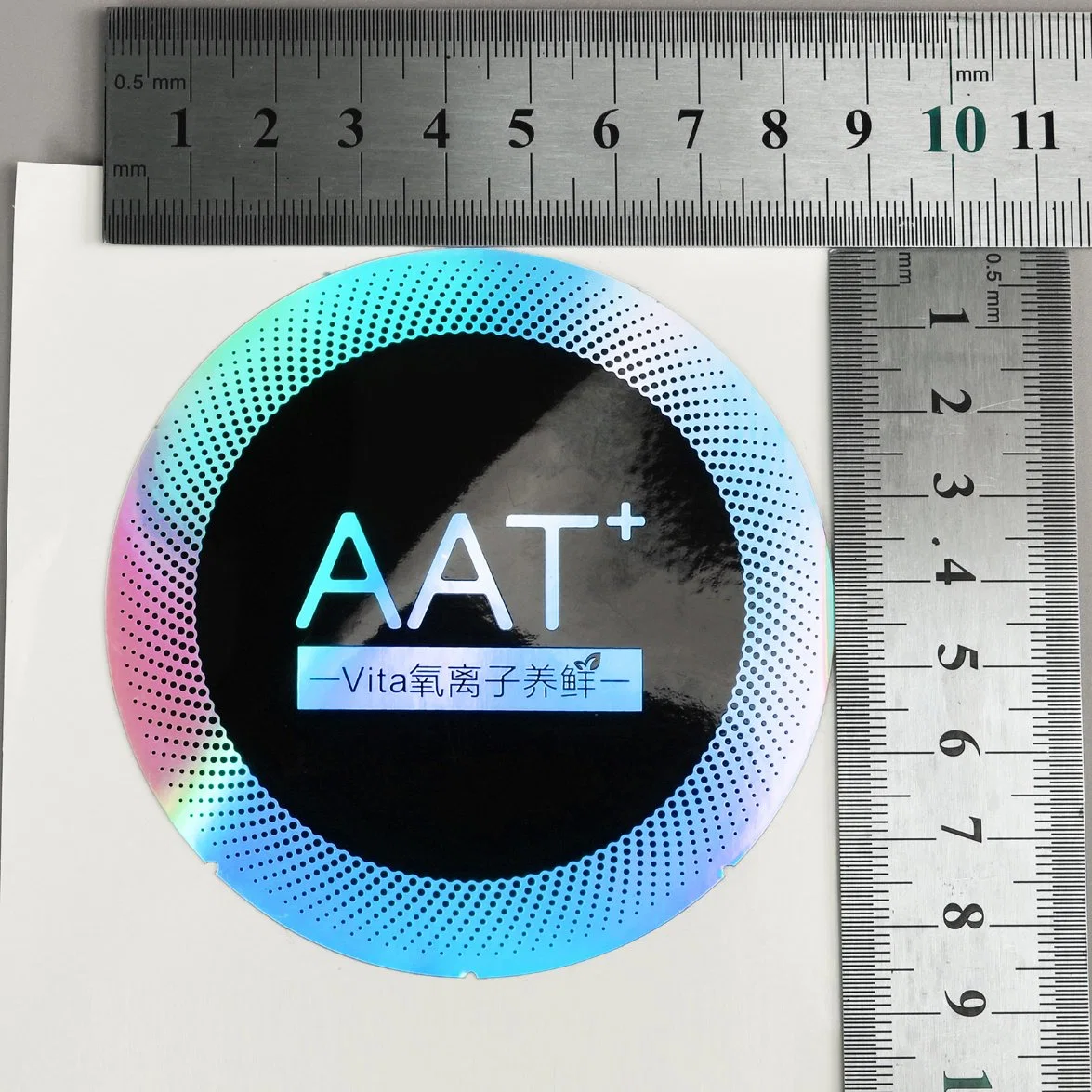 Fábrica de One-Stop Color Arco Iris impresa personalizada Etiqueta de alta calidad láser Pet Serigrafía adhesivos