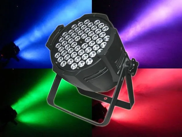مصباح LED الخاص بنظام الإضاءة من المرحلة GBR ضوء المرحلة 54PCS LED RGBW بار 54*3 واط