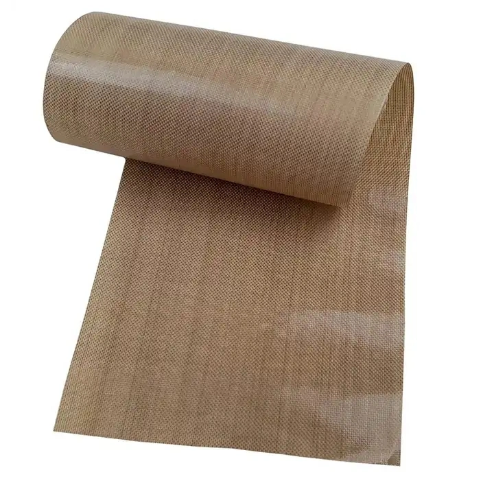 Non-Toxic Chemical Brown PTFE Fiberglass Fabric