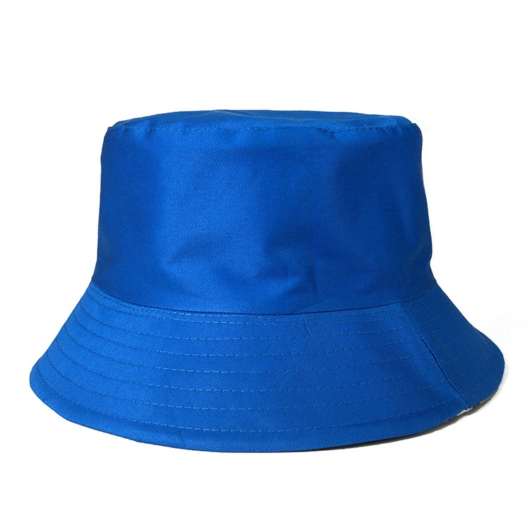 Fisherman Solid Color Kids Adult Summer Sun Caps Logo Customized Bucket Hats