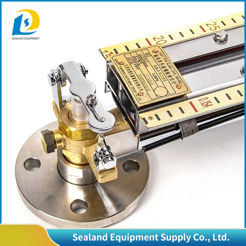 Sealand Factory Hi-Quality OEM Flat Type Glass Level Gauge for Oil or Water