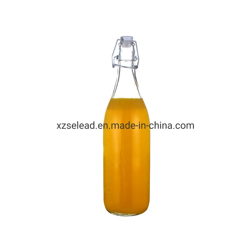 Flip Top Cooking Oil Round Glass Bottle Swing Top 60ml 100ml 250ml 500ml 750ml 1000ml