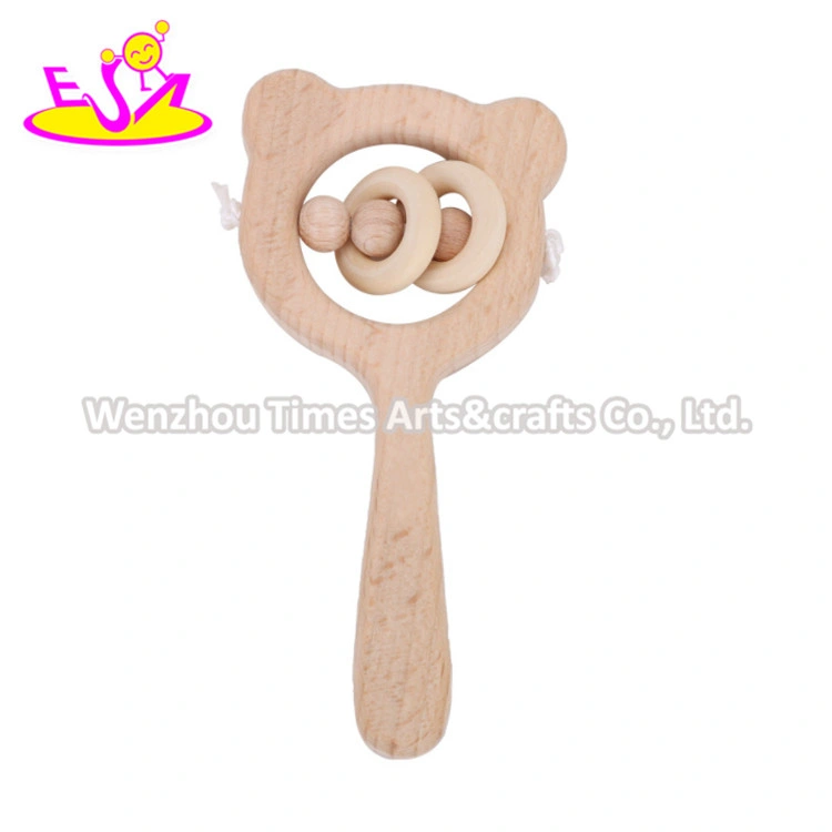 2020 High quality/High cost performance Natural Wooden Infant Teething Rattle for Wholesale/Supplier W08K284