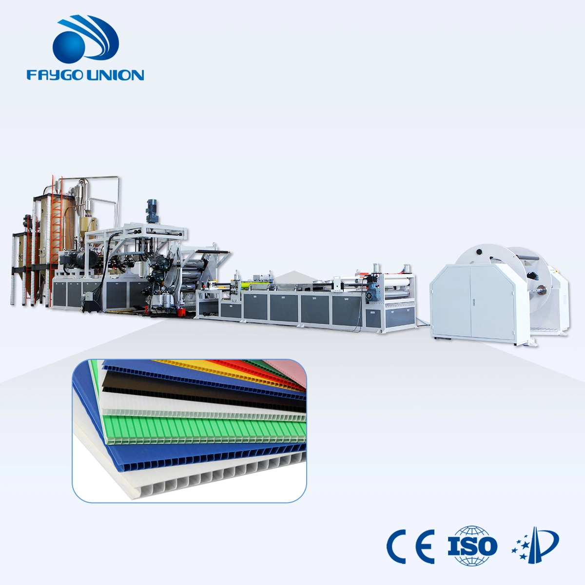 China Hot Sale Plastic Multi-Layer PP PS PE PVC Pet EVA ABS Sheet/Board/Film Production Line Hollow Building Template Extrusion Making Machine