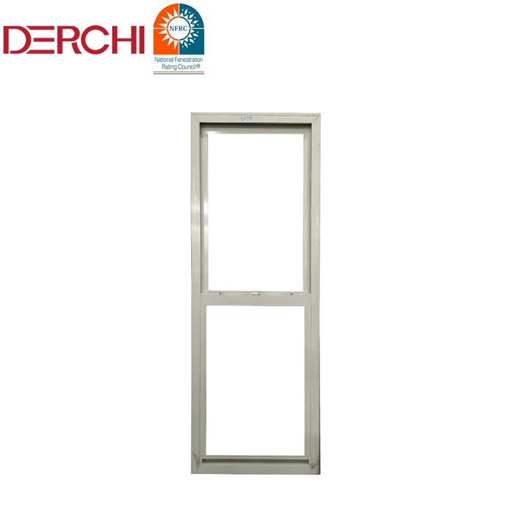 Guangzhou Large Vertical Slide Thermal Double Glass Aluminum Sash Single Double Hung Window