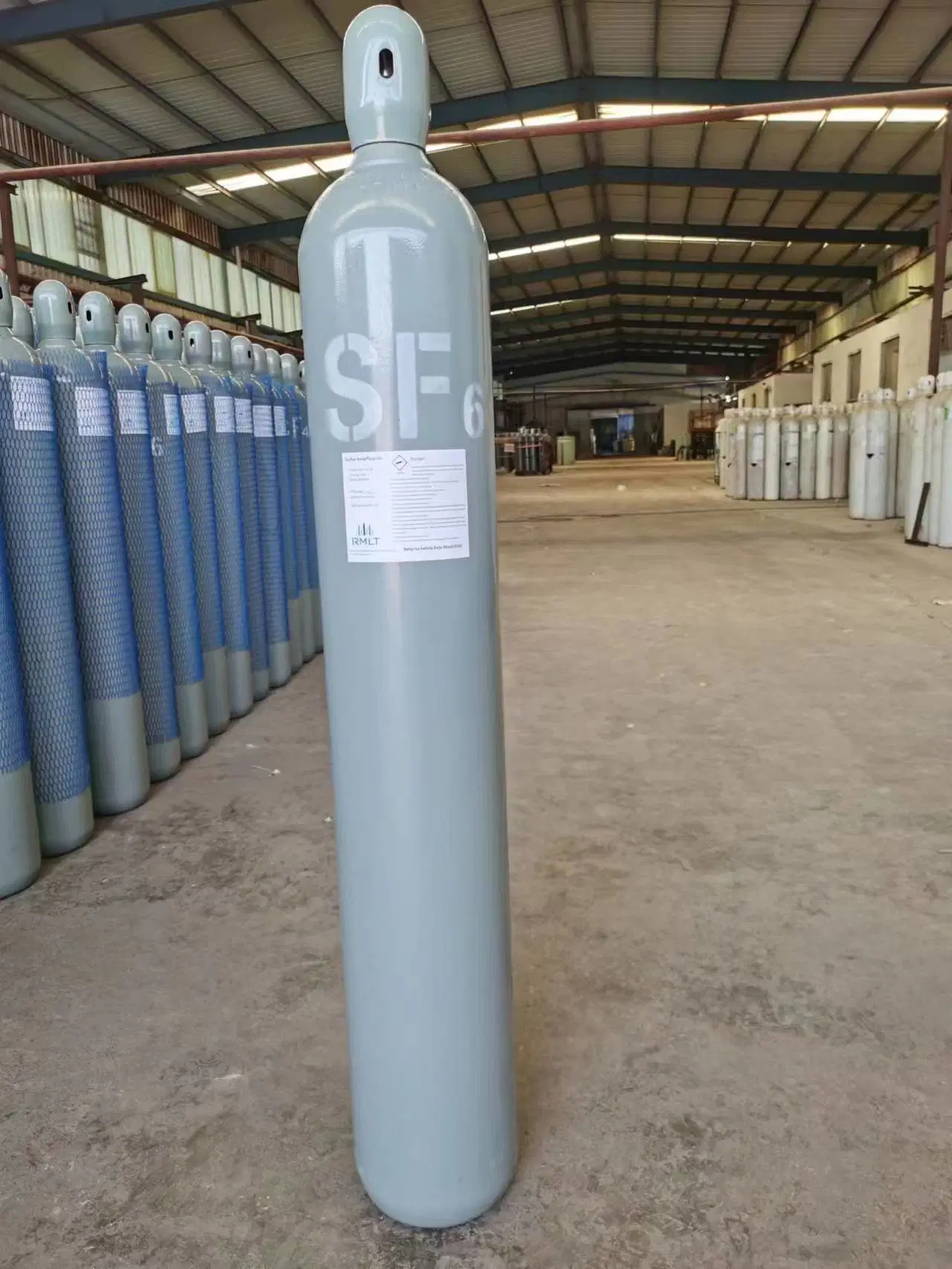 Portable 50kg Sf6 Gas Sulfur Hexafluoride Steel Cylinder