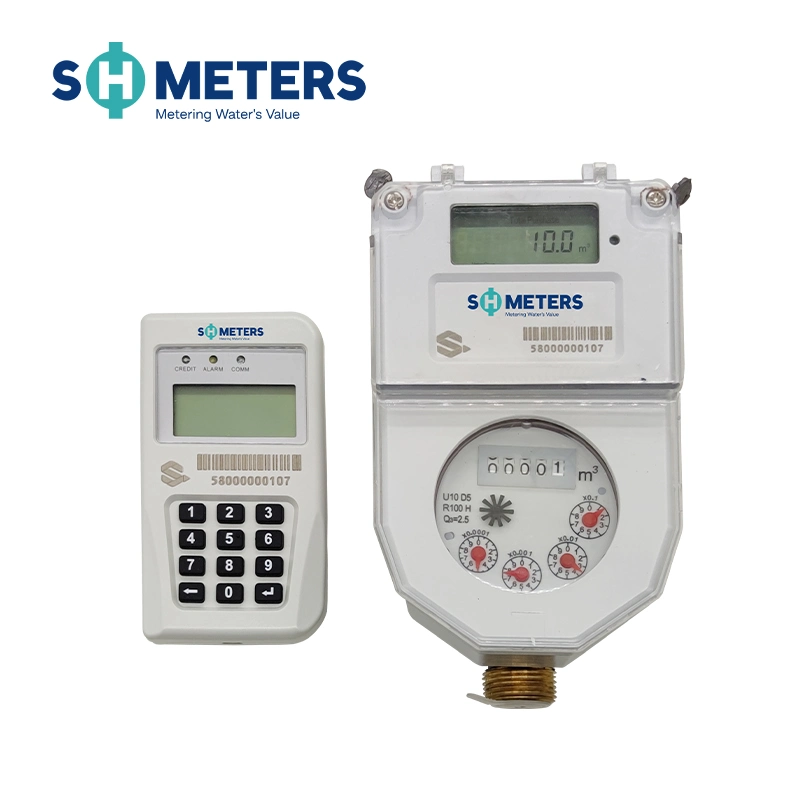 DN15~DN25 Automated Meter Reading Split Keypad Sts Pre-Payment Water Meter