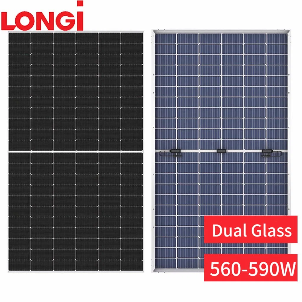 Longi Solar Panels 560W 570W 580W Monocrystalline Silicon Double Glass Solar Energy Product