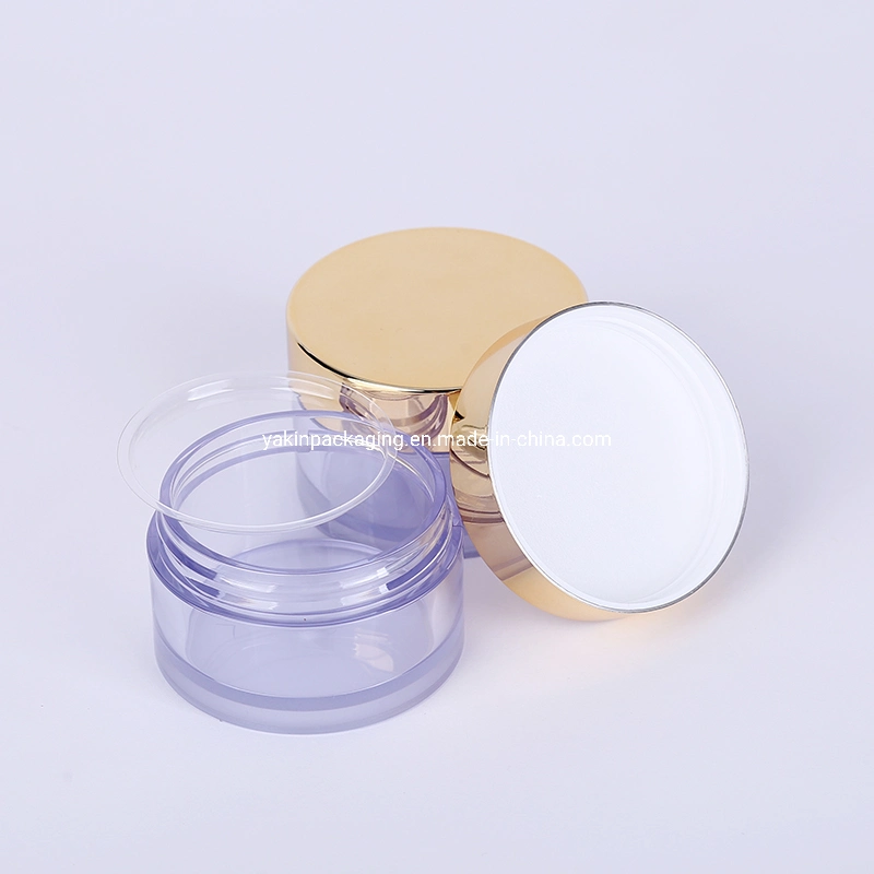 Round as Single Wall 50g Cosmetic Bottle with Gold Cap