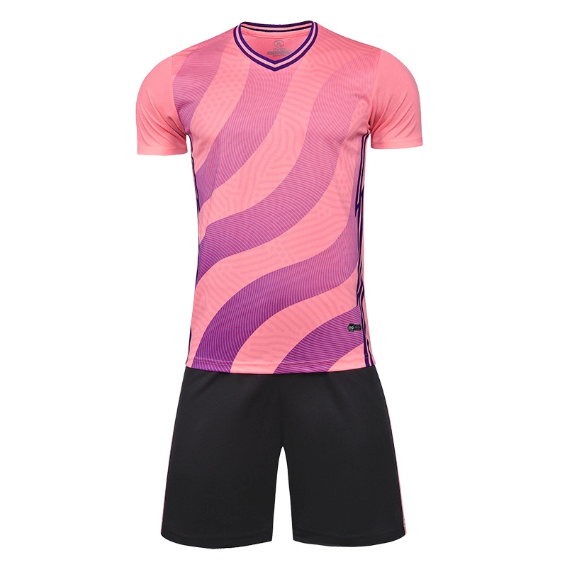 OEM Polyester Dri Fit Fabric Two Piece Short Sleeve Gym Sportswear for Man