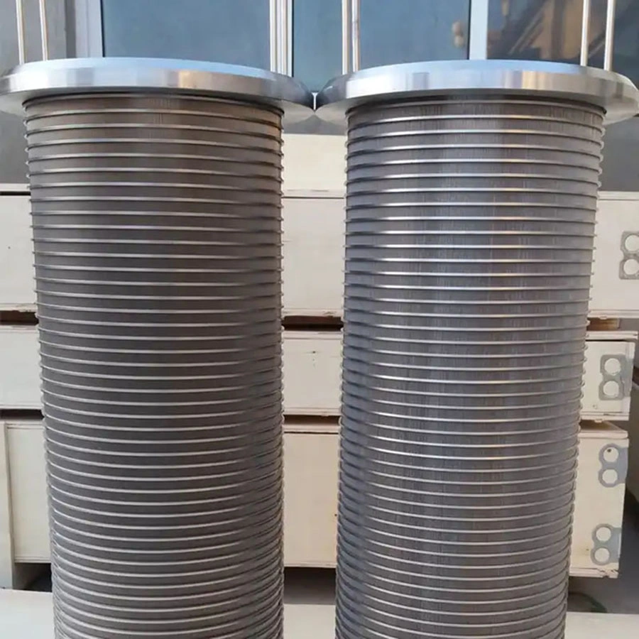 8 5/8" Vee Wire Wrapped Continuous Slot Water Well Screens