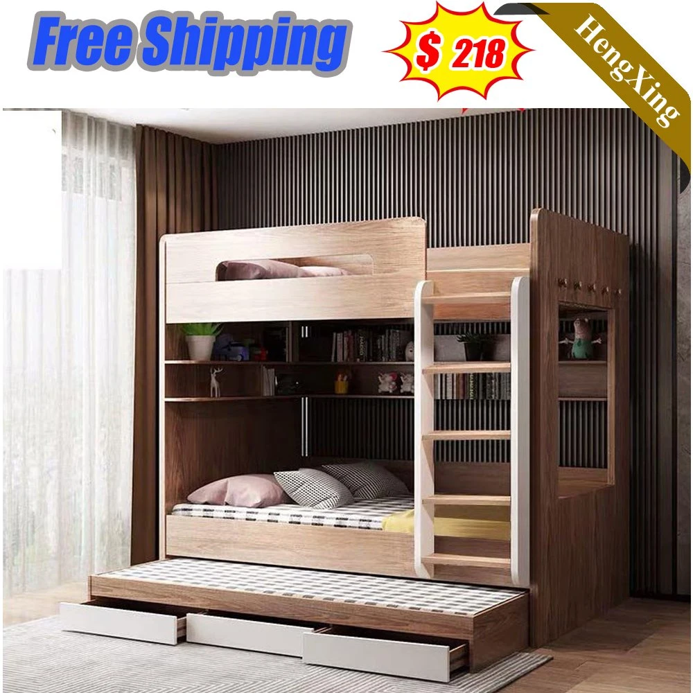 Hot Selling Children Furniture Solid Wood and MDF Bunk Bed for Kids Bed