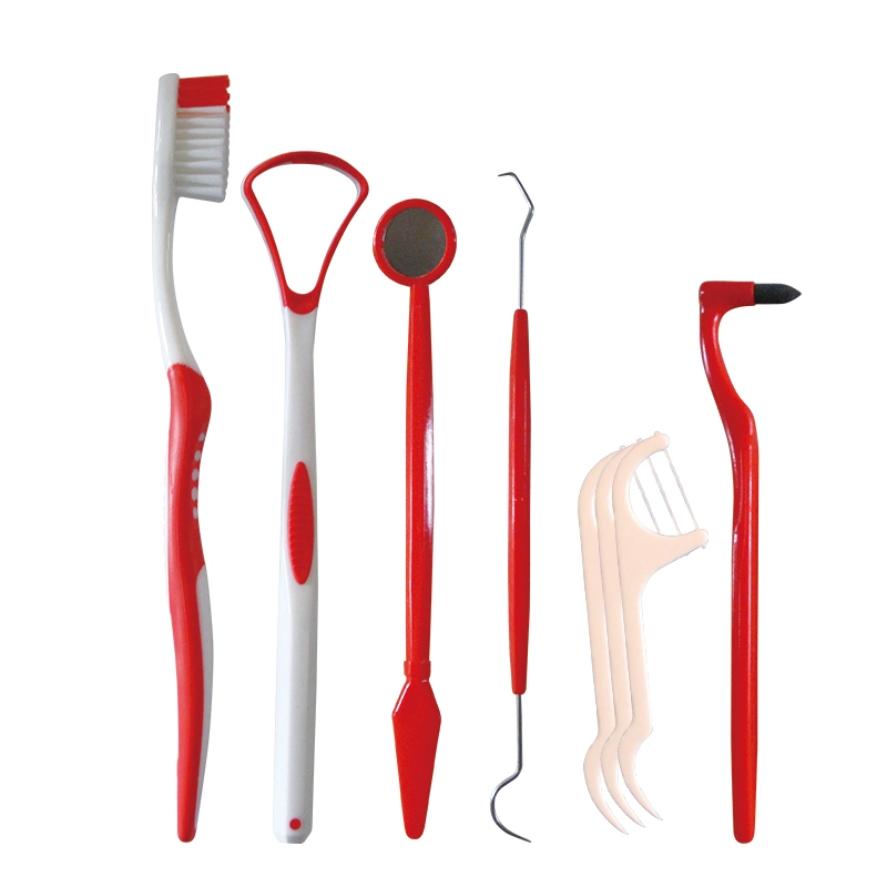 Oral Care Kit 6 pièces d'outil d'instruments dentaires Kit Kit d'hygiène dentaire