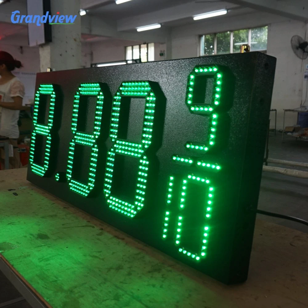 Gas Fuel Price Sign 7 Segment Large LED Digits Sign Board Price with Clip 88.88 Gas Price LED Display