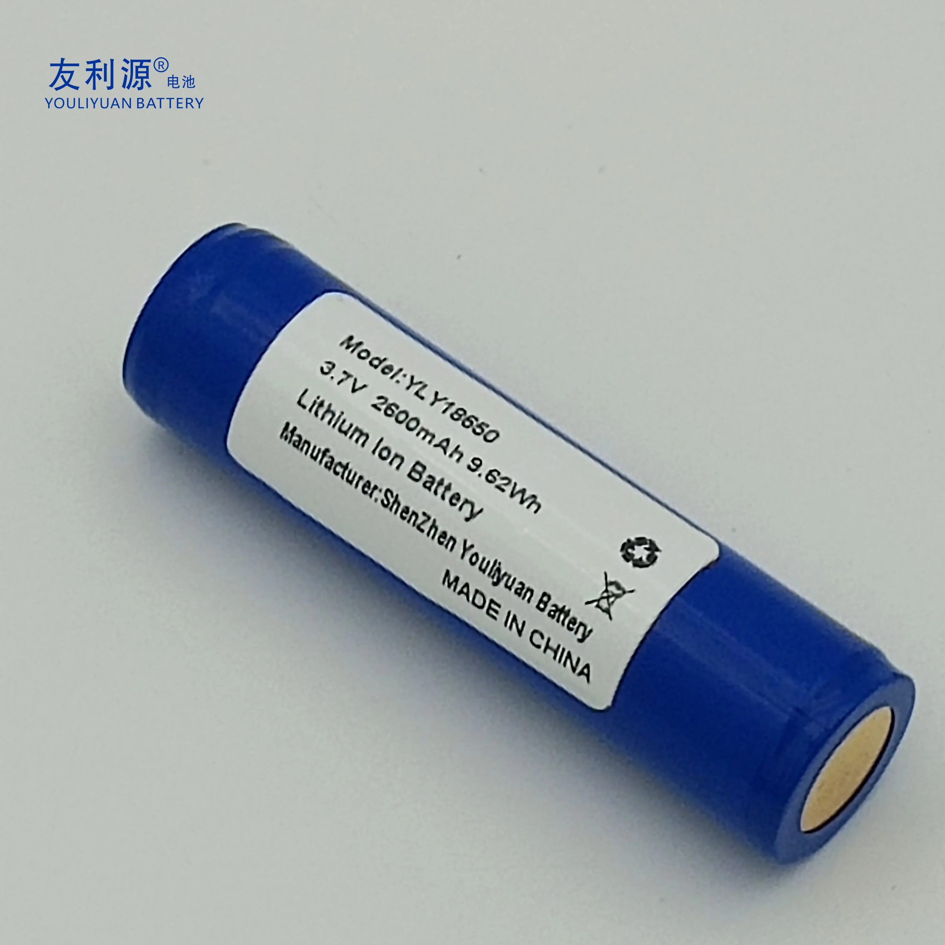 Factory Price 1s1p 3.7V 2800mAh Long Cycle Life 18650 Lithium-Ion Battery for Walkie-Talkie