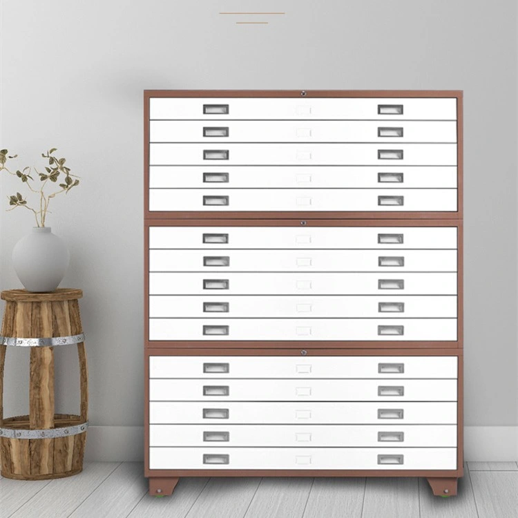 Architects Drawers A1/A0 Artist Studio Flat File Cabinet Map Planning Art Graphic-Design Metal Office Lockable Metal Storage