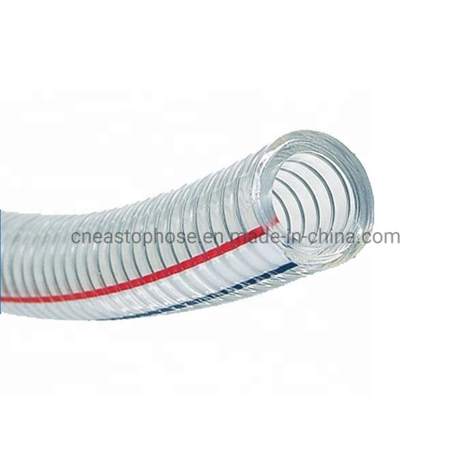 Original Factory Price Industrial Transparent Pipe Non Toxic 1 2 3 4 5 6 8" 10 Inch PVC Delivery Wire Reinforced Suction Hose for Sale