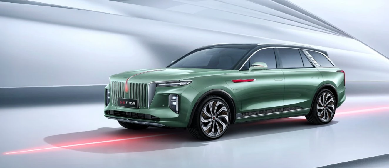 2023 Hot Sale Hongqi E-HS9 Luxury New Car 7 Seats High Speed High End Electric Vehicle China 4 Wheels Electric Vehicle