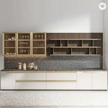 Europäische Moderne Design Maßgeschneiderte Shaker Stil Massivholz Küchenschrank