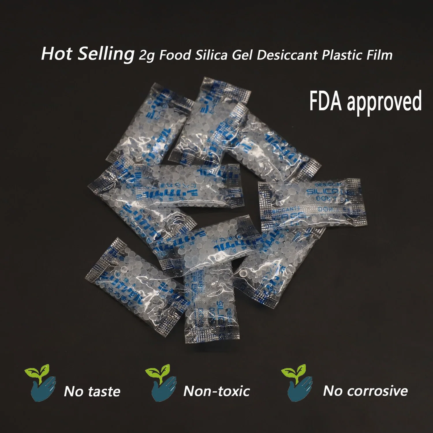 Food Grade Orange Indicating Silica Gel for Medicine, Moisture Absorbers for Food Storage