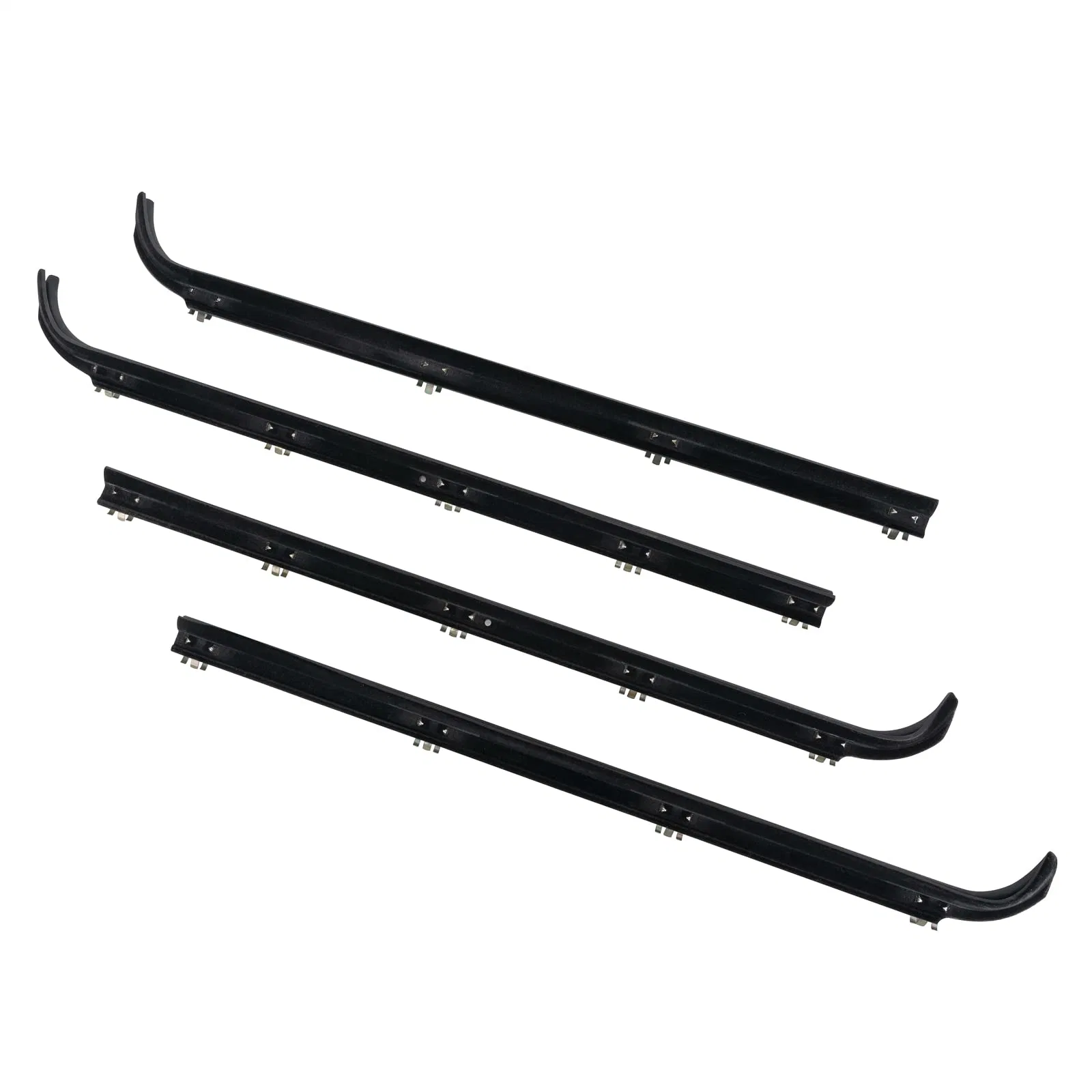 4PCS Junta da guarnição do vidro de porta Lweatherstrip