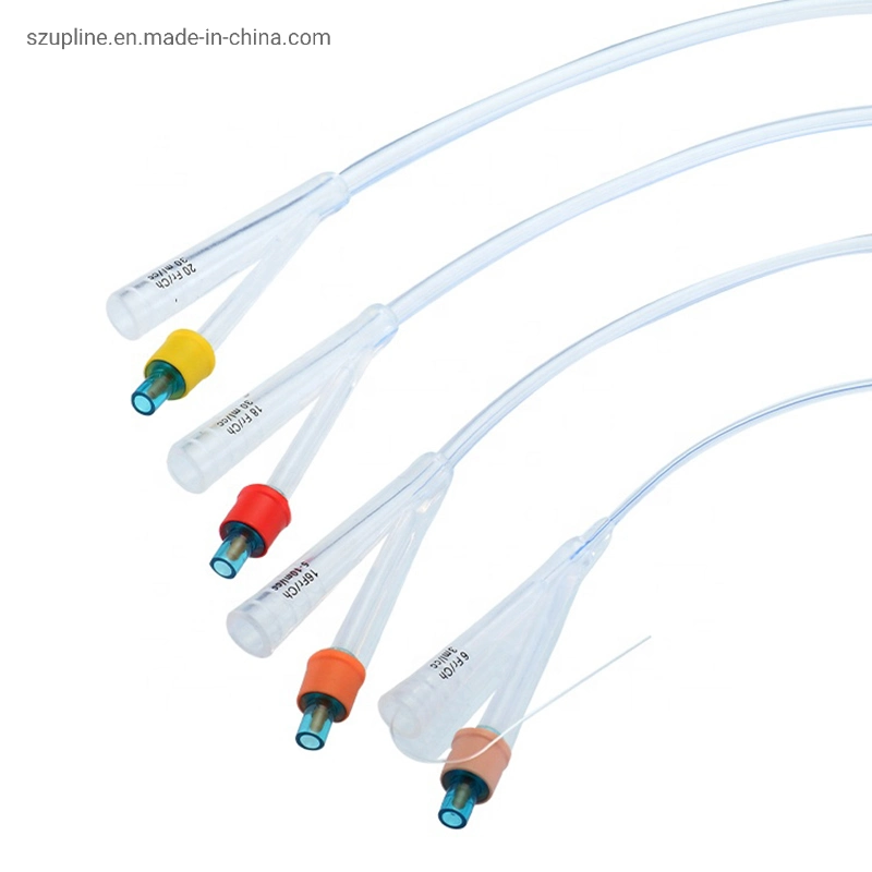 2 Way and 3 Way Silicone Foley Catheter Foley Balloon Catheter with Balloon for Hospital Usage