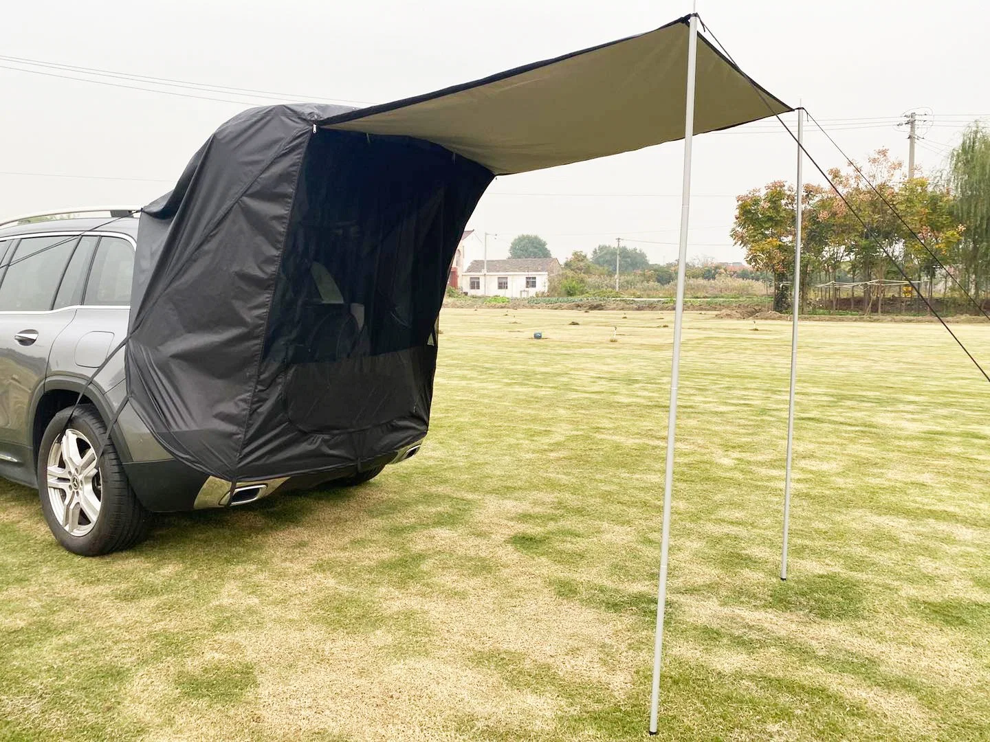 Shade Tent, Awning, Portable Waterproof Storage Bag, Tear-Resistant, Large Space, Good Vision, Smooth Ventilation, Suitable for Outdoor Beach Camping Wbb16775