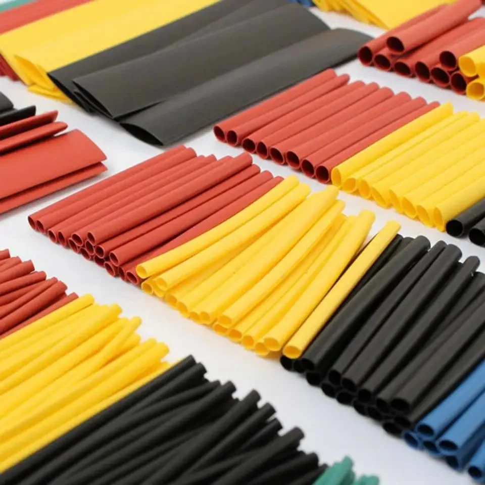 Color de Pared delgada de alto rendimiento solo PE Cable automotriz tubos termorretráctiles