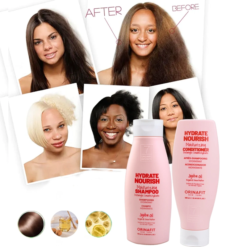 China Orinafit Hersteller Bio Jojoba Öl Argan Shea Butter Haar Shampoo Conditioner Maske Glanz Haarausfall Prävention