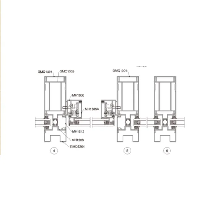 Luoxiang South Africa Extrusion Aluminium Alloy Sliding Aluminum Profile Manufacture