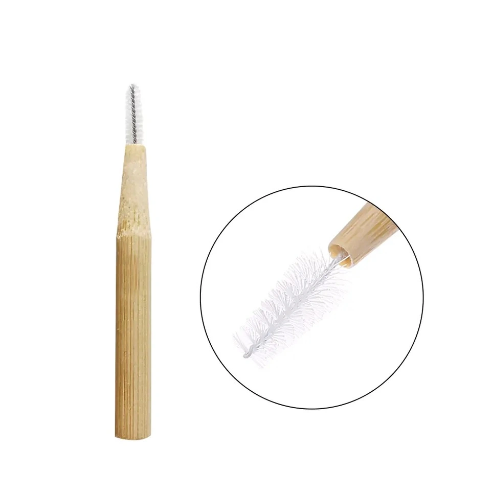 Bulk Low Price Eco-Friendly Bamboo Slim Natural Colors Biodegradable Interdental Gum Brush