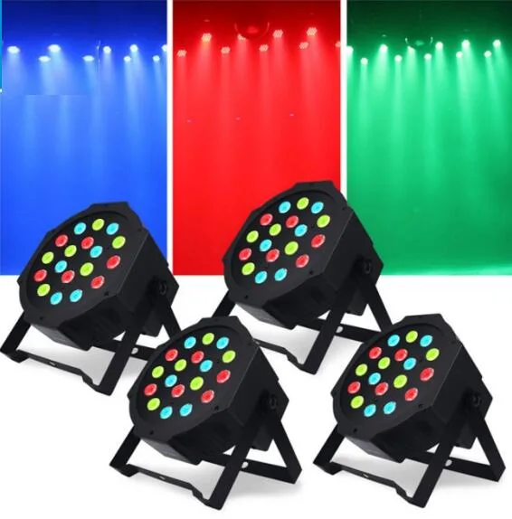 Wholesale/Supplier New Product DMX 512 LED Flat PAR Light18 PCS*1W Mini RGB Stage Lighting