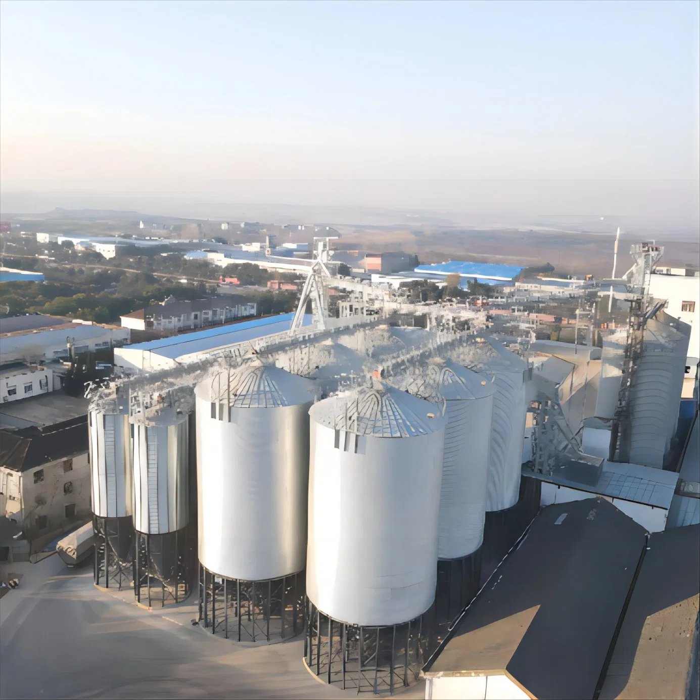 Good Quality Agricultural Cereal Storage Maize Wheat Paddy Corn Grain Galvanized Steel Silo