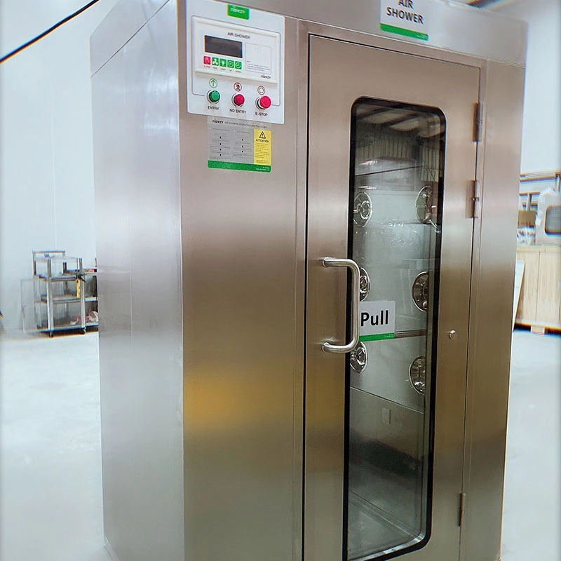 Hospital Clean Room Electric Stainless Steel Air Shower Class 10000