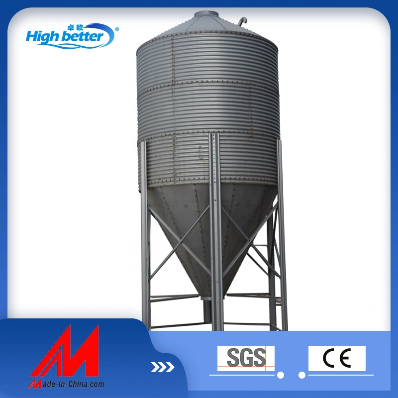 Directa de Fábrica china de galvanizado en caliente de gran capacidad Pollos Silo Silo de grano