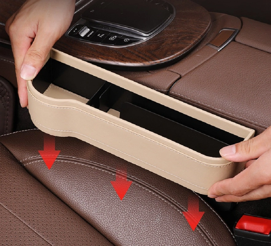 Soporte para tazas pequeño multifuncional Caja de almacenamiento para coches Organizador de hueco de asiento Wbb14497