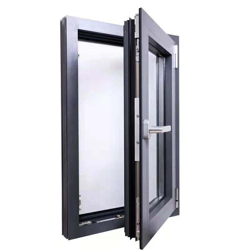 Customized Design Tilt and Tun Window Inward Upward Hung or Outward Downward Window Aluminium Glass