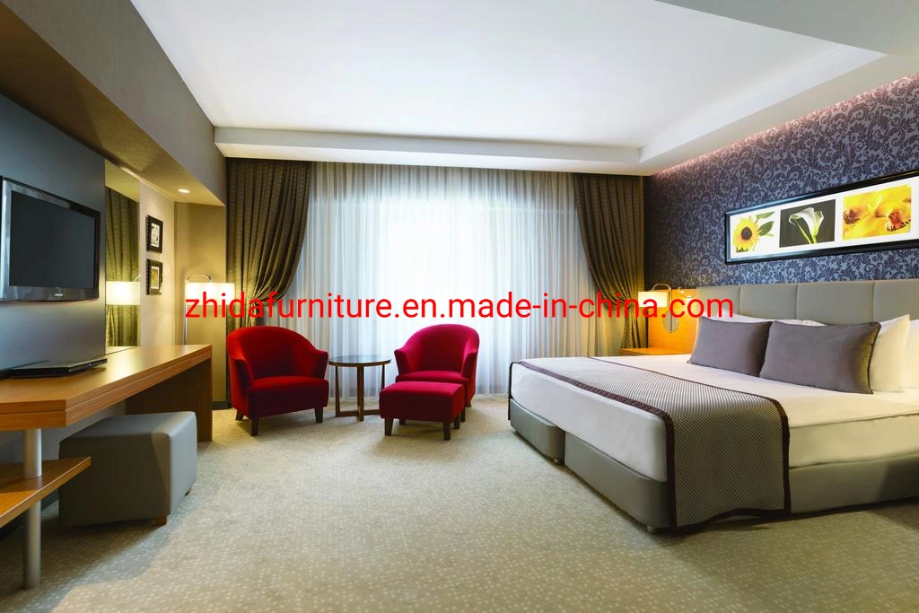 Villa Contemporary Plywood Veneer Furniture with Hotel Bedroom Furniture Set