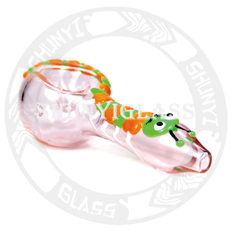 Luminous Caterpillar Glass Hand Pipe Smoking Water Pipes Tobacco Factory