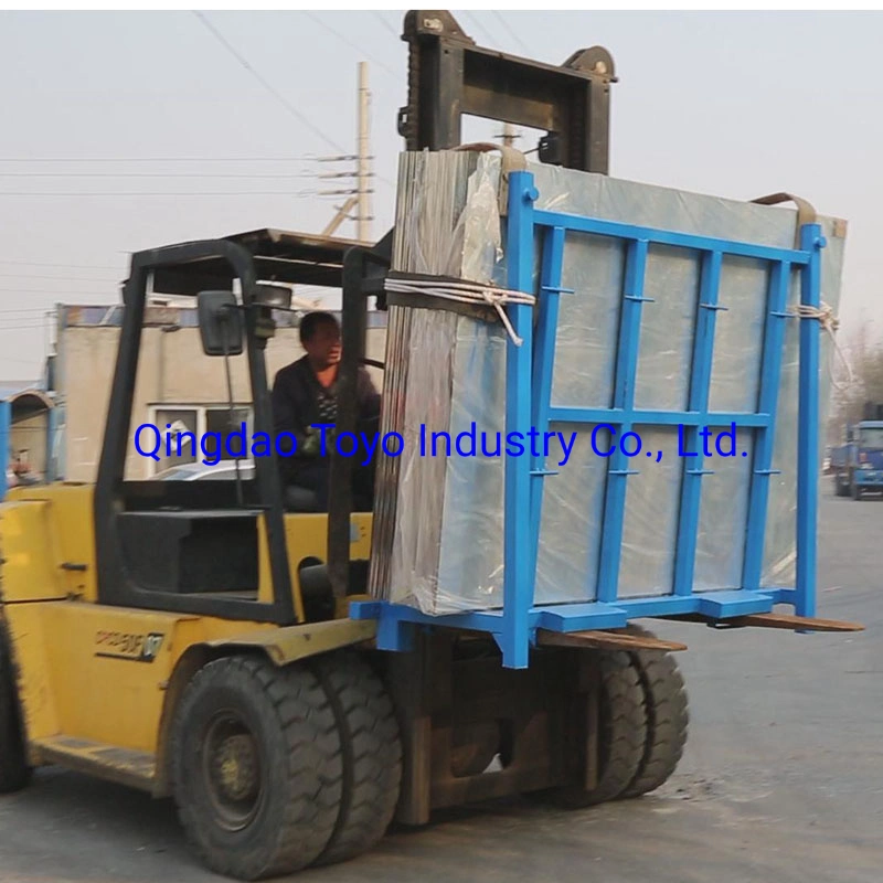 Glass Storage Rack in L Shape Used in The Workshop of Glass Industry