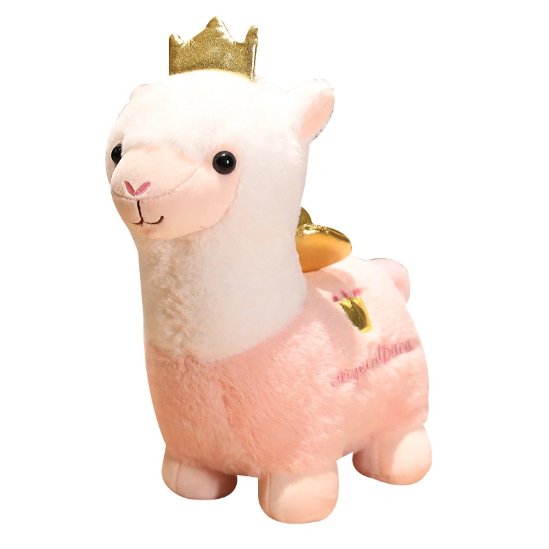 Crown Angel Alpaca Doll Sleeping Pillow Cute Alpaca Plush Toys