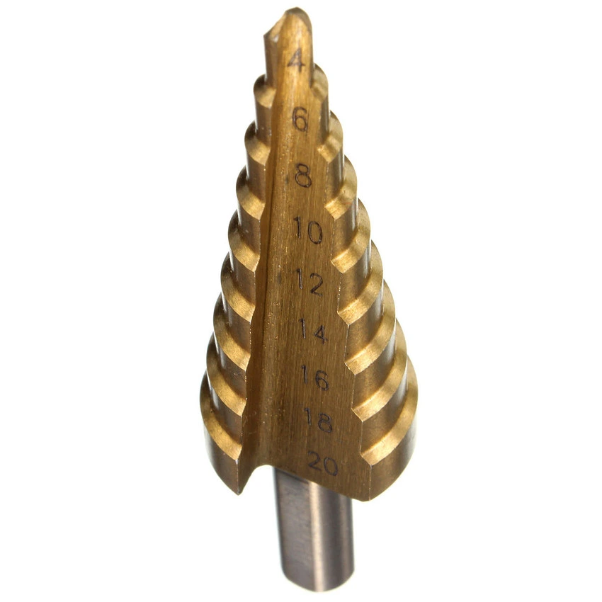 4-12mm HSS Steel Step Cone Drill Titanium Bit