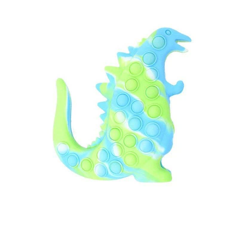 Godzilla en 3D de alivio del estrés de silicona Squeeze burbuja sensorial Fidget Juguetes Juguetes para niños