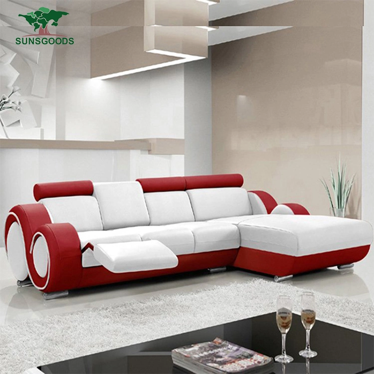 Европейский Modern Home /управления/ ткань вид в разрезе функции кожи угловой диван мебель