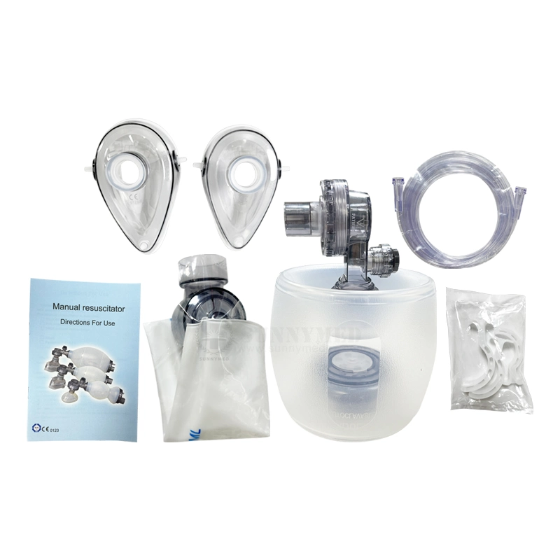 Sy-K001 Hospital Emergency Manual Respiratory Bag Respiratory Ball Silicon Manual Resuscitator