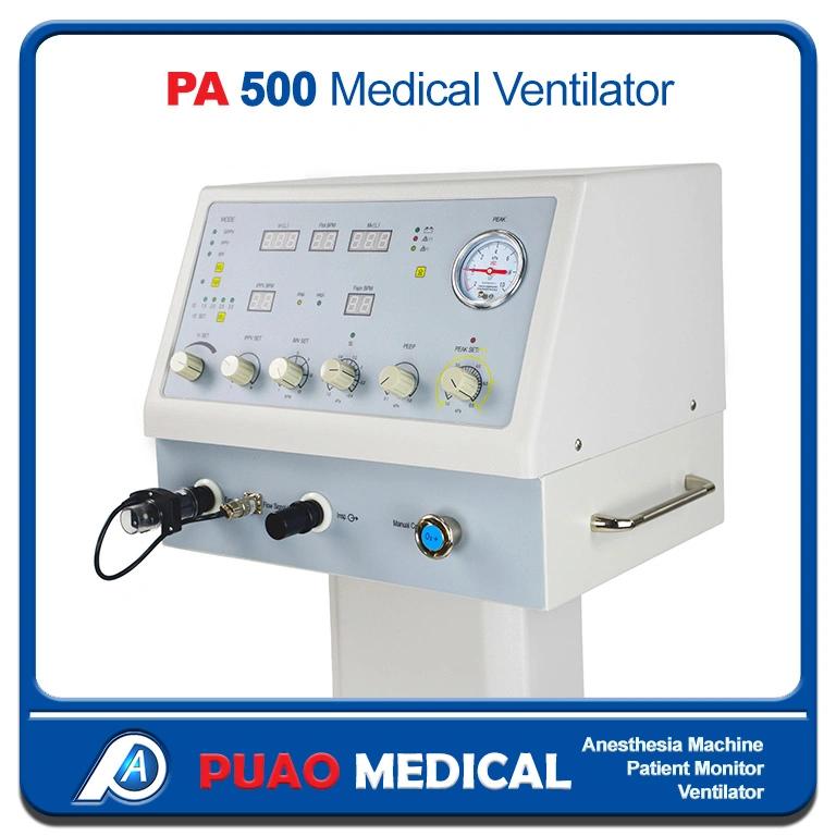 مستشفى جراحي للتهوية في حالة الطوارئ الطبية Puamadيد PA500 جهاز التنفس في وحدة العناية المركزة إمداد المصنع