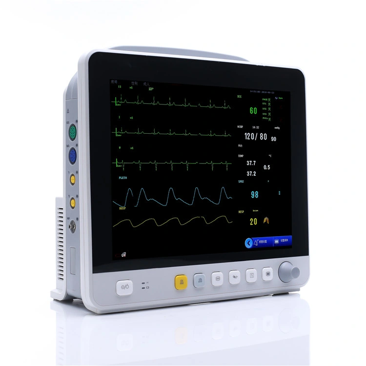 Hospital Equipment Ce/ISO Medical Portable 12.1 Inch Multi-Parameter Patient Monitor